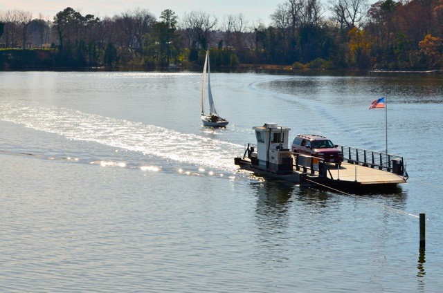 Merry Point Ferry in Lively, Virginia