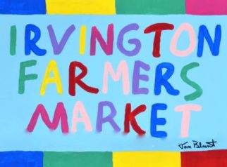 irvington farmers market sign