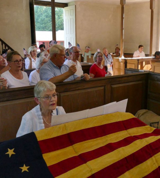 Public Reading of the Declaration of Independence with Patriotic Music